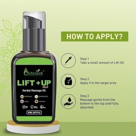 Chitaaksh Lift + Up Gold Herbal Massage Oil in Pakistan
