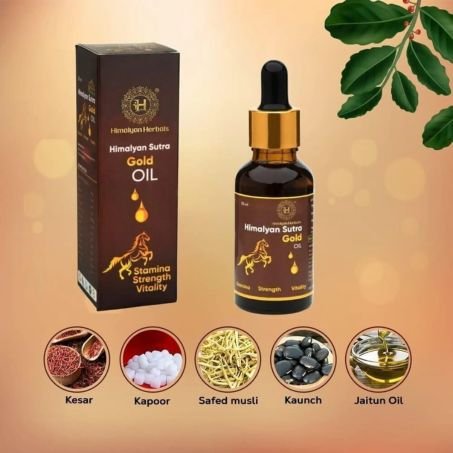 Himalyan Herbals Sutra Gold Premium Massage Oil in Pakistan
